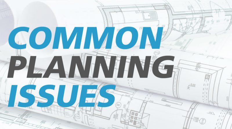 common planning issues